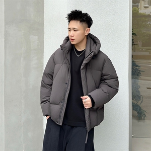 2025标90白鸭绒男连帽面包服羽绒服大码 369-P360图片