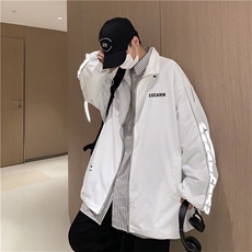 春秋反光外套男宽松韩版潮流嘻哈帅气设计感小众衣服ins港风夹克，男装夹克，星座1210-1