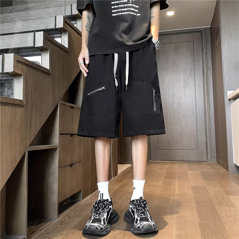 工装休闲短裤男女韩版潮流高街百搭2026夏季ins五分裤K6269-P32,男装牛仔裤,星座412-2