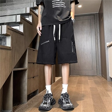 工装休闲短裤男女韩版潮流高街百搭2026夏季ins五分裤K6269-P32，男装牛仔裤，星座412-2
