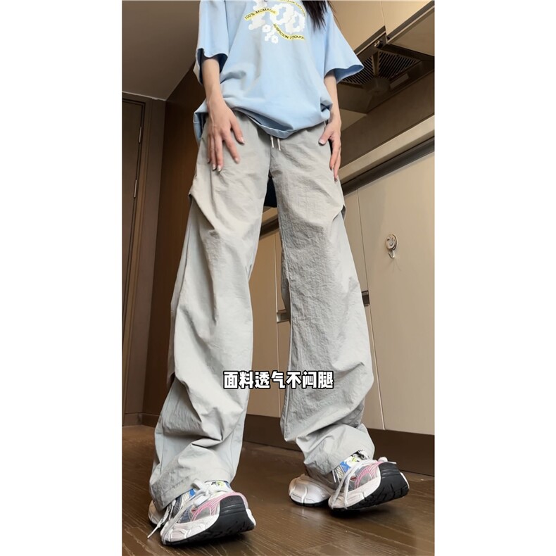 INS夏季舒适透气垂感男女宽松阔腿休闲裤B315-K24105-特P30控58,男装休闲裤,电商B315