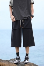 夏季百搭休闲裤七分裤简约潮流男裤风裤子A061-ED50072-p35，男装休闲裤，电商A061
