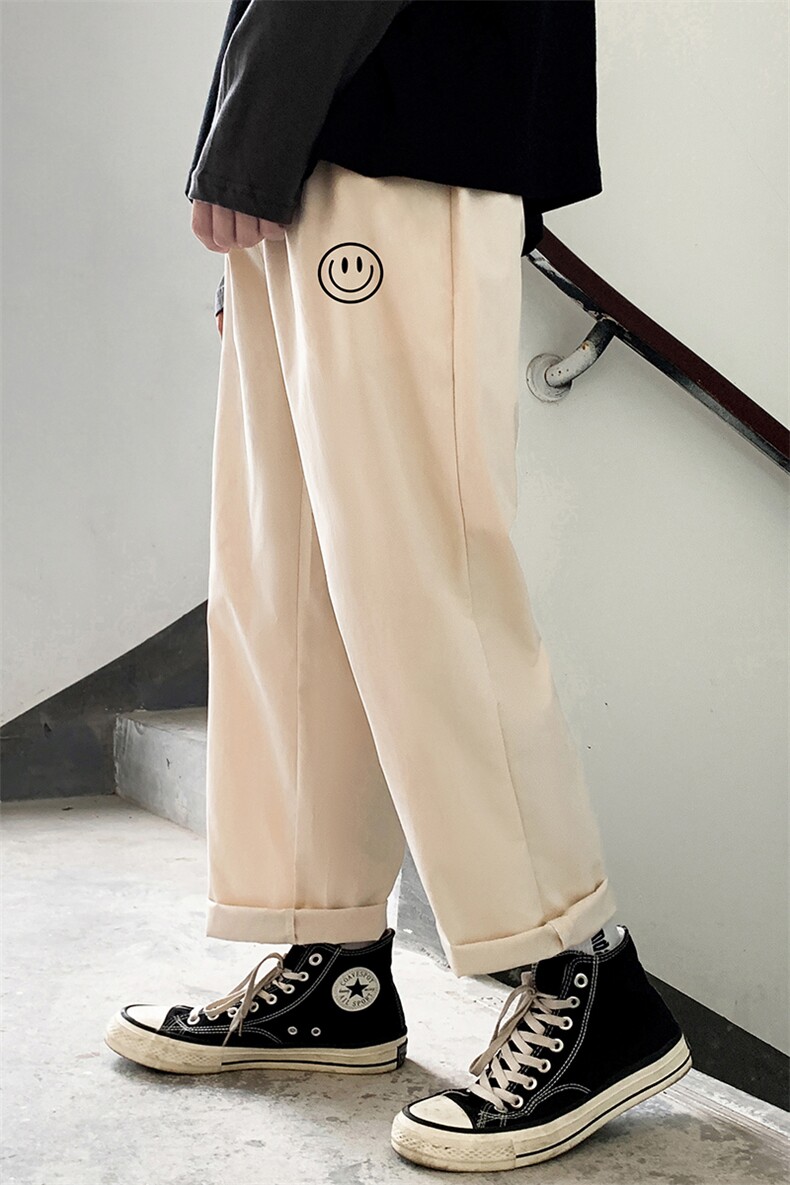 K43224-P25加绒款-P35休闲裤男士大码宽松九分运动裤男裤男直筒,男装休闲裤,电商A040