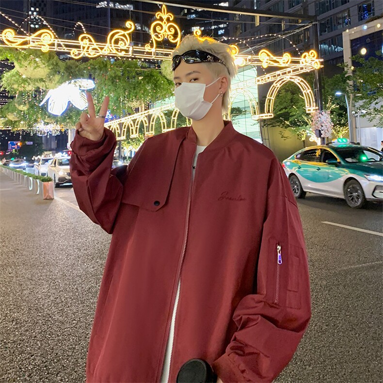 美式棒球服外套男士春秋季2024新款潮流高街痞帅青少年，女装职业装，星座410-7