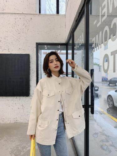 2021春装重工绣花风衣，女装风衣，柚格