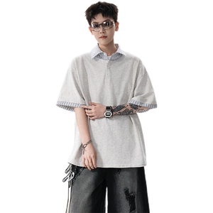 假两件短袖t恤男polo衫 cp157-特p45图片