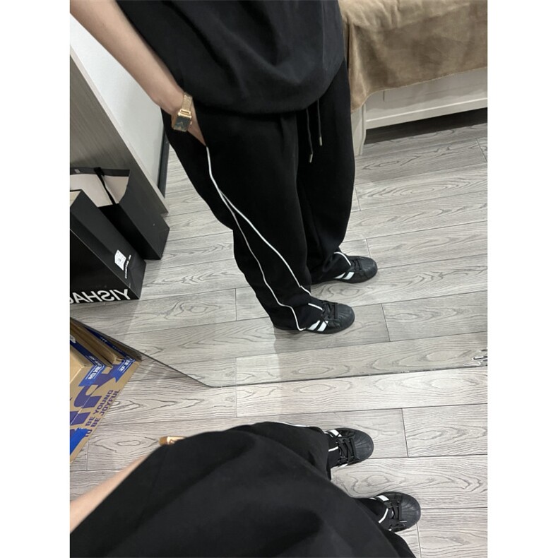 【网图有货】欧美hiphop裤子美式高街抽绳运动裤男夏季S48LL-P38,女装休闲裤,星座1007（原301D）