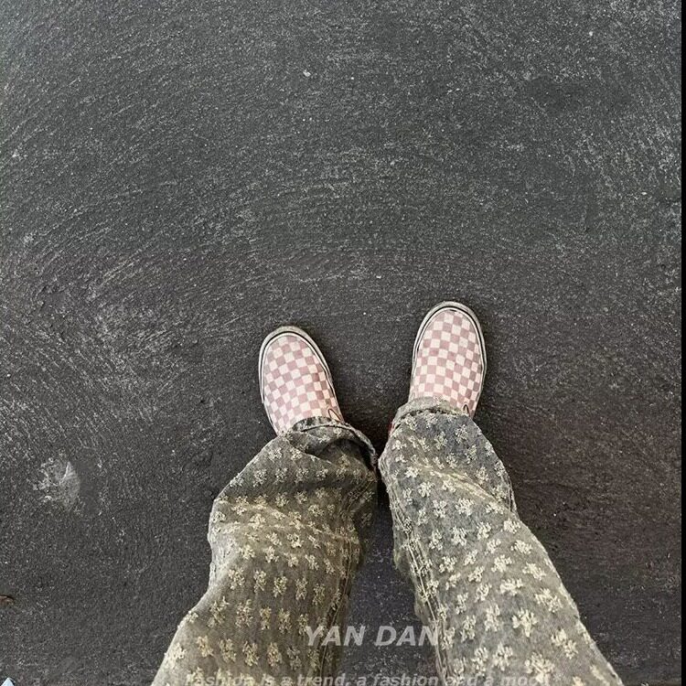美式高街vibe裤子潮牌痞帅炸街提花满印牛仔裤1001-1-CN79-P45,男装牛仔裤,星座1001-1