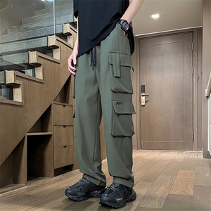 2024新款工装裤潮牌阔腿裤休闲裤直筒宽松男生街头 现货K7902-P35图片
