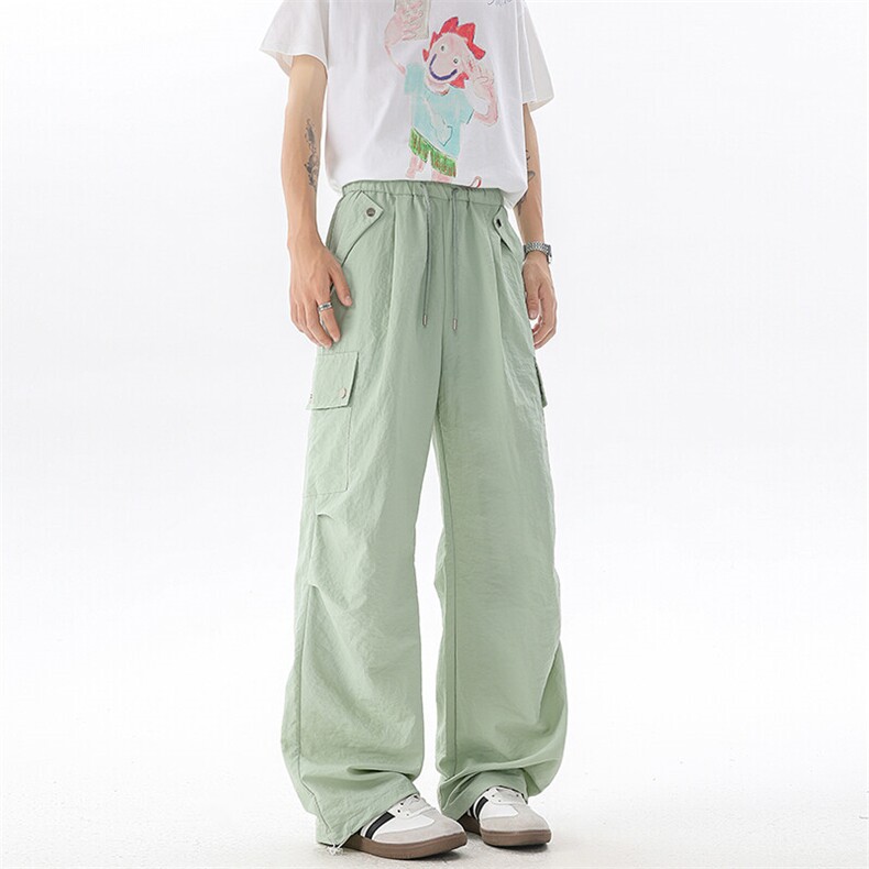 美式阔腿降落伞兵工装裤男夏季冰丝薄款防晒冲锋登山裤子KZ055P50,男装休闲裤,电商B312