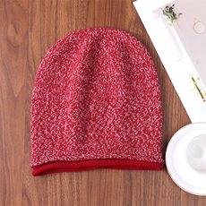 2025年冬季逛街无檐休闲通用双边堆堆帽时尚百搭通勤，帽子，九月九羊绒