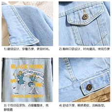 牛仔夹克男大码牛仔外套男茄克NJ77304-P60，男装工装外套，电商A040A
