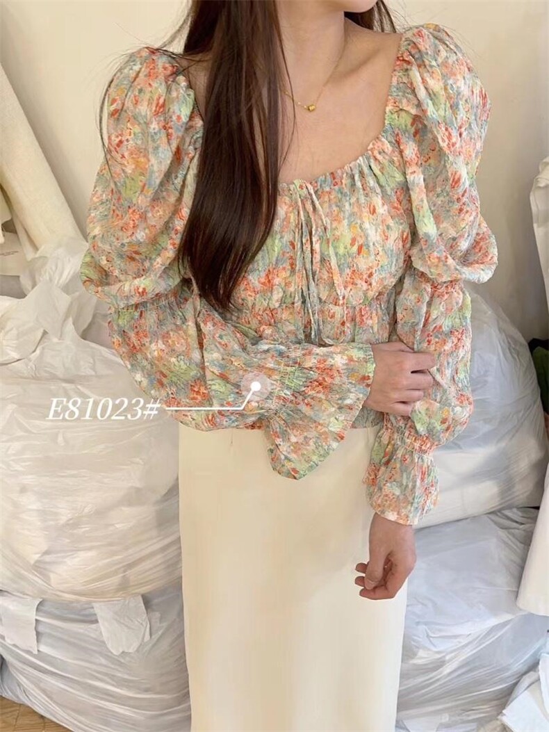 韩系碎花小衫，其它，欧妮卡蒂蔓