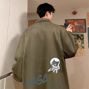 麂皮绒夹克男大码立领褂子外套JK85187-P68 加绒款-P78图片