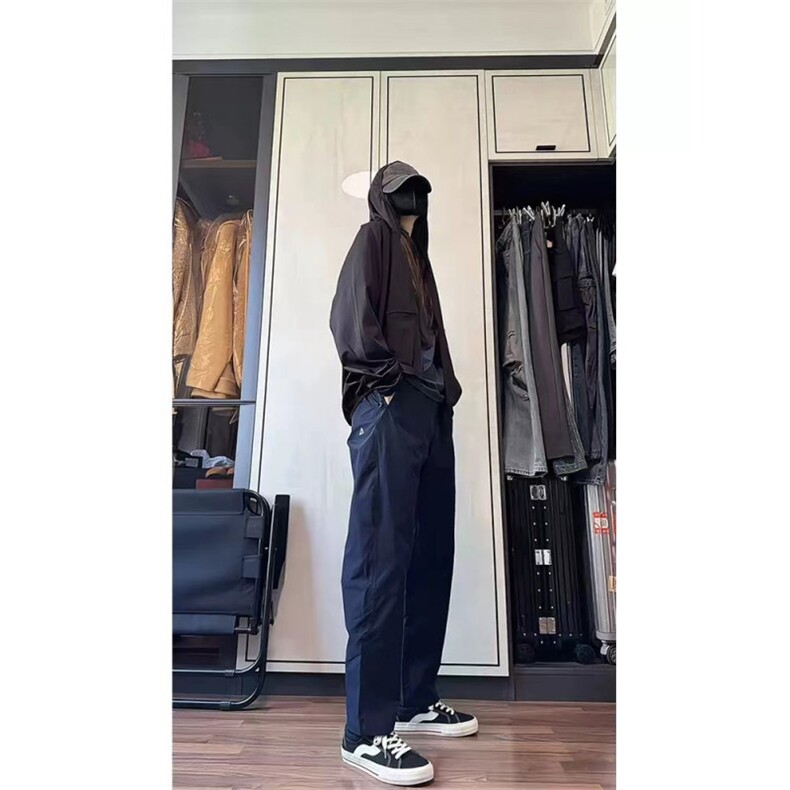 网图没有版权格子休闲束脚裤抖音可送样A061-AX00771-P45，男装休闲裤，电商A061