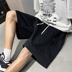 M-5XL日系大口袋工装五分短裤男大码纯棉阔腿中裤DK056-P35，男装休闲裤，星座223（原229-2）