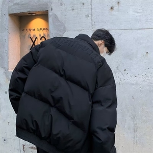 F68-P80 立领百搭面包服外套秋冬日系复古潮流宽松保暖棉衣男图片