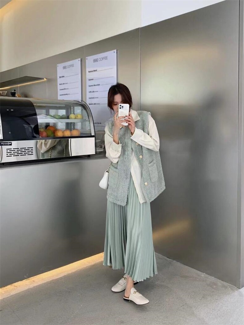 皮毛一体香风马甲，女装马甲，ZMZF