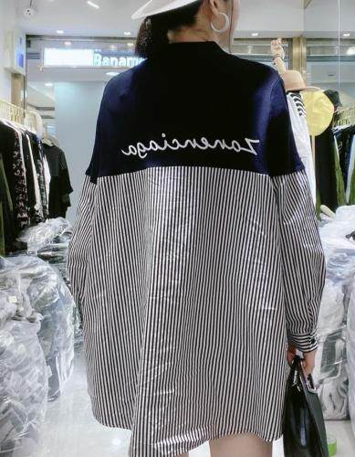 欧版冰拼接条纹衫，其它，芭娜美纳