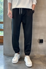社会精神小伙裤子男秋潮牌ins运动束脚九分裤K8595-P45控78，男装休闲裤，星座210-3