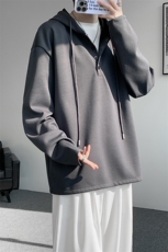 连帽卫衣男春季新款港风宽松华夫格大码长袖套头上衣CH59-P38，男装卫衣，星座214-3