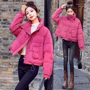 时尚短款羽绒服女2023冬季新款小个子加厚保暖面包服外套（现货）图片