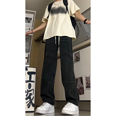 高转化2026春夏宽松直筒牛仔裤A437特P55控78，男装牛仔裤，电商A309