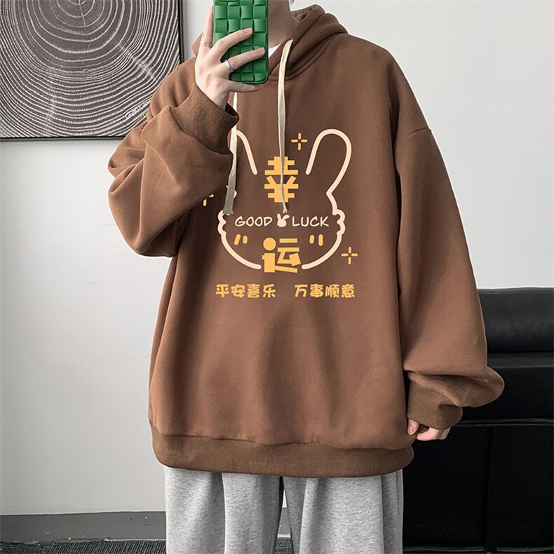 纯棉连帽卫衣男大码运动帽衫宽松薄WY2297-P35,男装卫衣,电商A040
