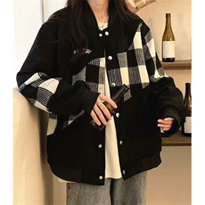 美式拼接刺绣棒球服春秋季新款百搭学生韩版宽松外套女J897，女装短外套，星座1116A（原606A-3）