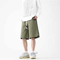 2025夏季新款潮流按扣设计宽松休闲五分裤B315-K24148-特p30控58，男装牛仔裤，电商B315