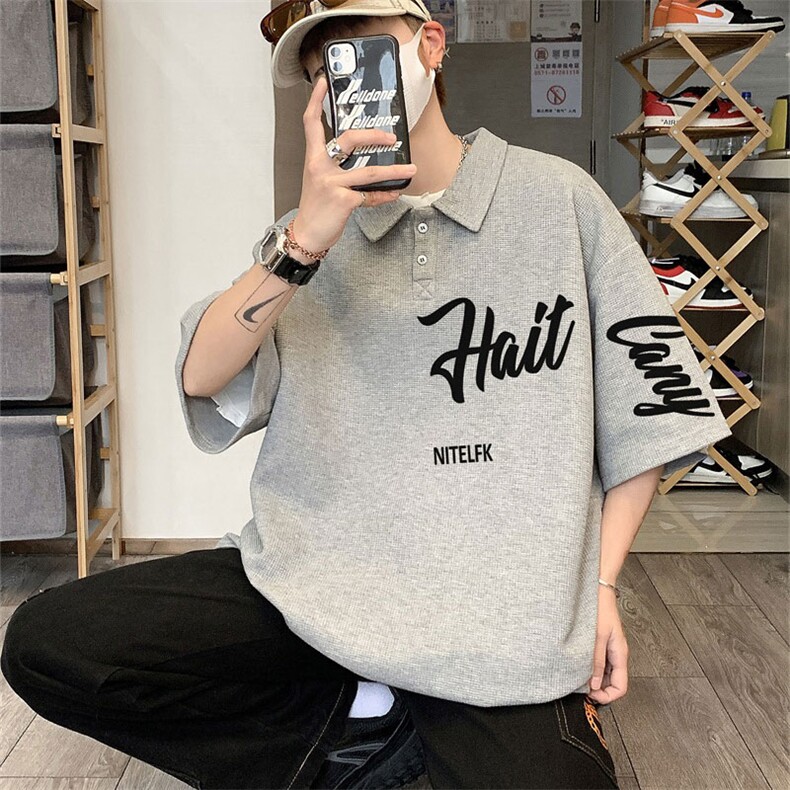 电商DSA028-PLK291100聚酯夏季新款华夫格短袖POLO衫男,男装Polo衫,电商A028