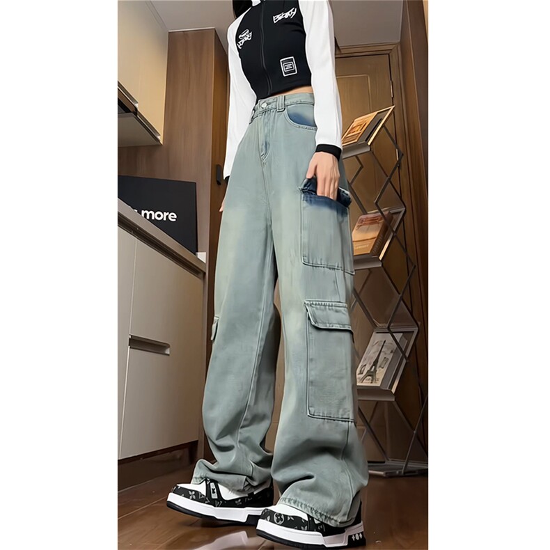 现货主推大口袋工装牛仔裤NB2522-P55控75，男装牛仔裤，电商C303