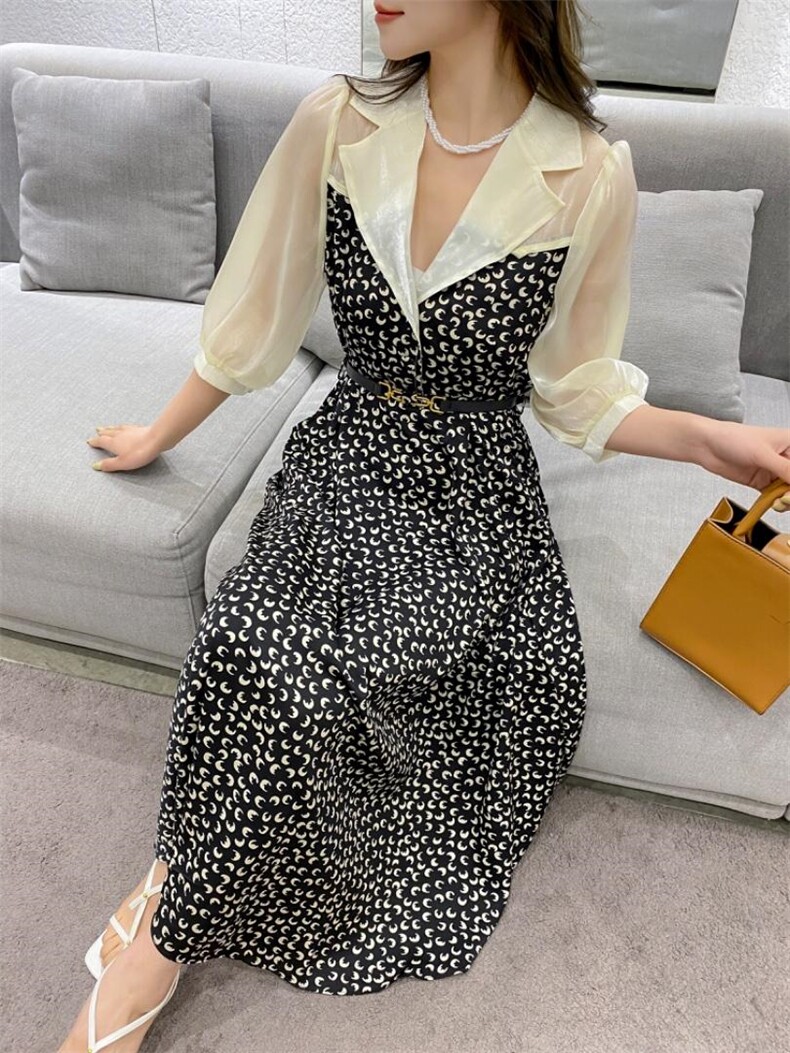 YCJ西装领连衣裙，女装西装，YCJ