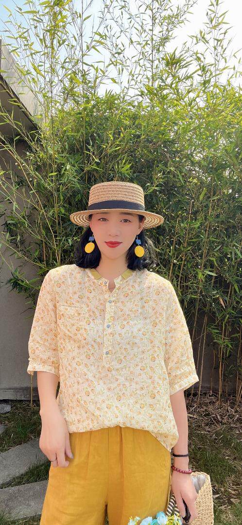 纯苎连衣裙小衫裤子裙子衬衣 时尚风 风淑女风休闲风，女装连衣裙，川哲