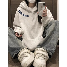 美式潮牌连帽卫衣秋冬季新款宽松外套WCX221-P47，女装短外套，星座208-5