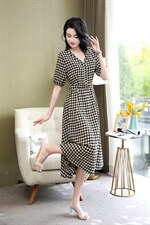 现货～新款连衣裙～气质款L到4XL，女装连衣裙，欧雅思丹尔