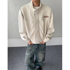 春秋季新款立领工装灯芯绒夹克男女宽松百搭休闲外套JKA23-P85，男装夹克，星座208-5