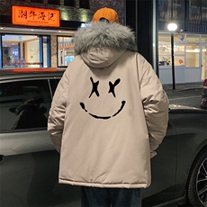 MM48190-P130冬季大毛领棉衣男士大码加厚棉袄男棉服，男装棉衣，电商A040