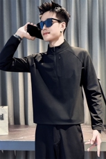 W1805-P58控78-卫衣ins潮牌长袖T恤2025新款春秋季口袋男装上衣服，男装T恤，星座102A（原电商D309-1）