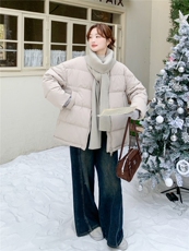 2025现货针织围巾韩系羽绒服210-3292-P300-K448短款白鸭绒，女装羽绒服，浙宝210（原浙宝191）