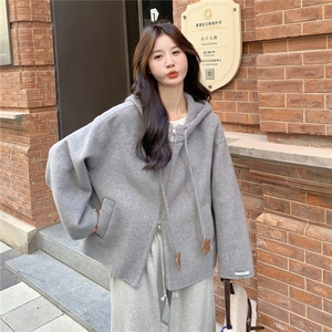 新款  已出货 灰色毛呢外套加棉2C272-C68-P195 K288图片