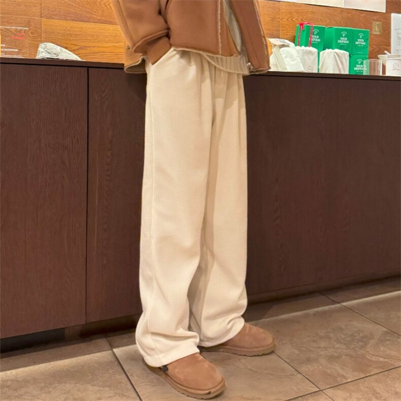 816B-XQ81613-P75韩长款慵懒加绒百搭卫裤，男装休闲裤，星座816B