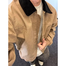 复古底特律工装夹克男2025春季宽松撞色翻领休闲圣达菲外套J882，男装夹克，星座1116A（原606A-3）