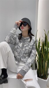 韩版羊毛双色开衫,其它,SHANGCHUN·W 汪尚春