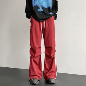 2026春季新款美式经典运动休闲裤情侣降落伞兵裤 A430P55 控78图片