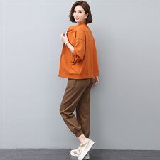 2022年秋季新款时尚套装女休闲气质减龄韩版宽松显瘦卫衣两件套装，女装套装/套裙，忆绮罗