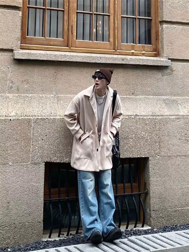 秋季青春流行男夹克文艺潮毛呢外套FA11P50,男装夹克,星座1116-2