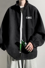 麂皮绒夹克男大码立领褂子外套JK85294-P68加绒款-P78，男装夹克，电商A040