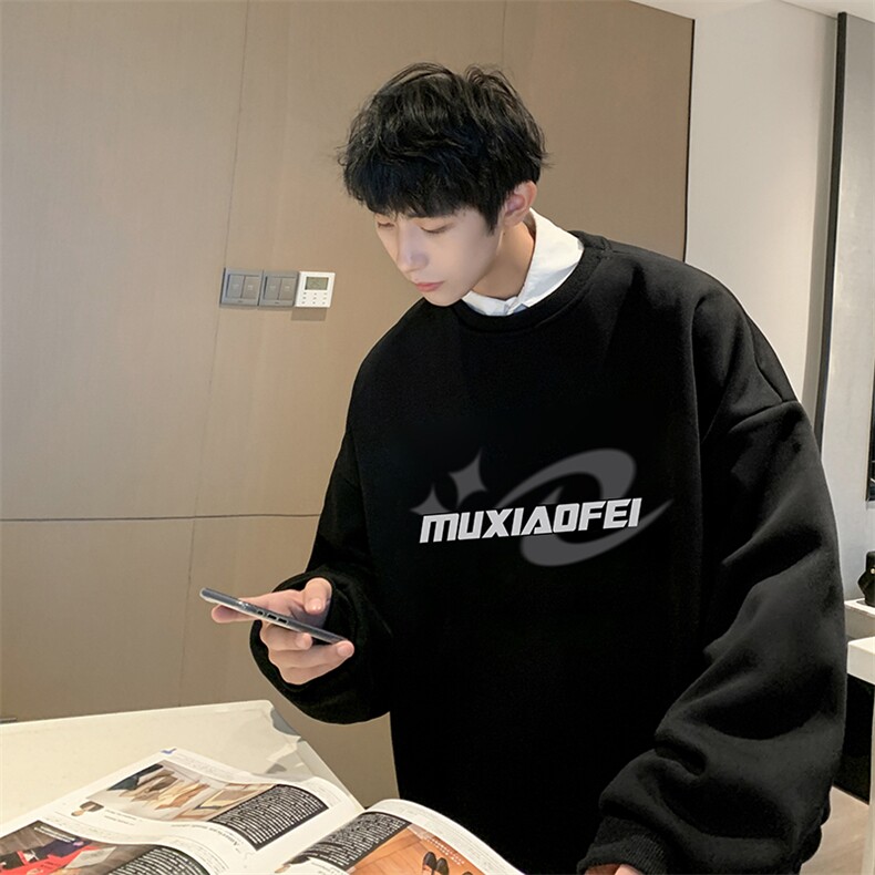 抖音供货、复合重磅360克现货圆领卫衣宽松D223A-YL2368-特P28,男装卫衣,电商019-1