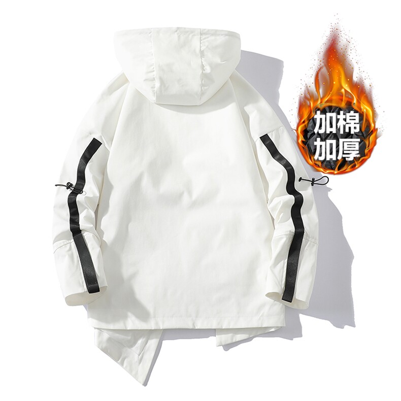 7XL-M平铺白底立领棉衣男2023冬季新款加厚机能冲锋衣男加大码,男装棉衣,钱塘717(原712)